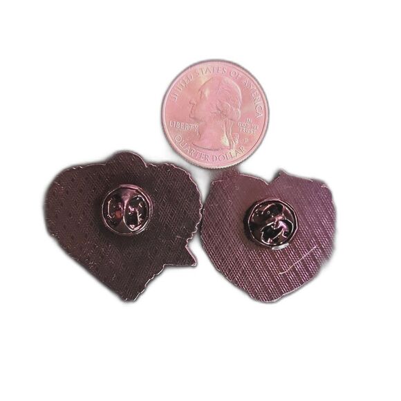 Nightmare Before‎ Christmas heart enamel pins jack and sally nmbc - Picture 2 of 2